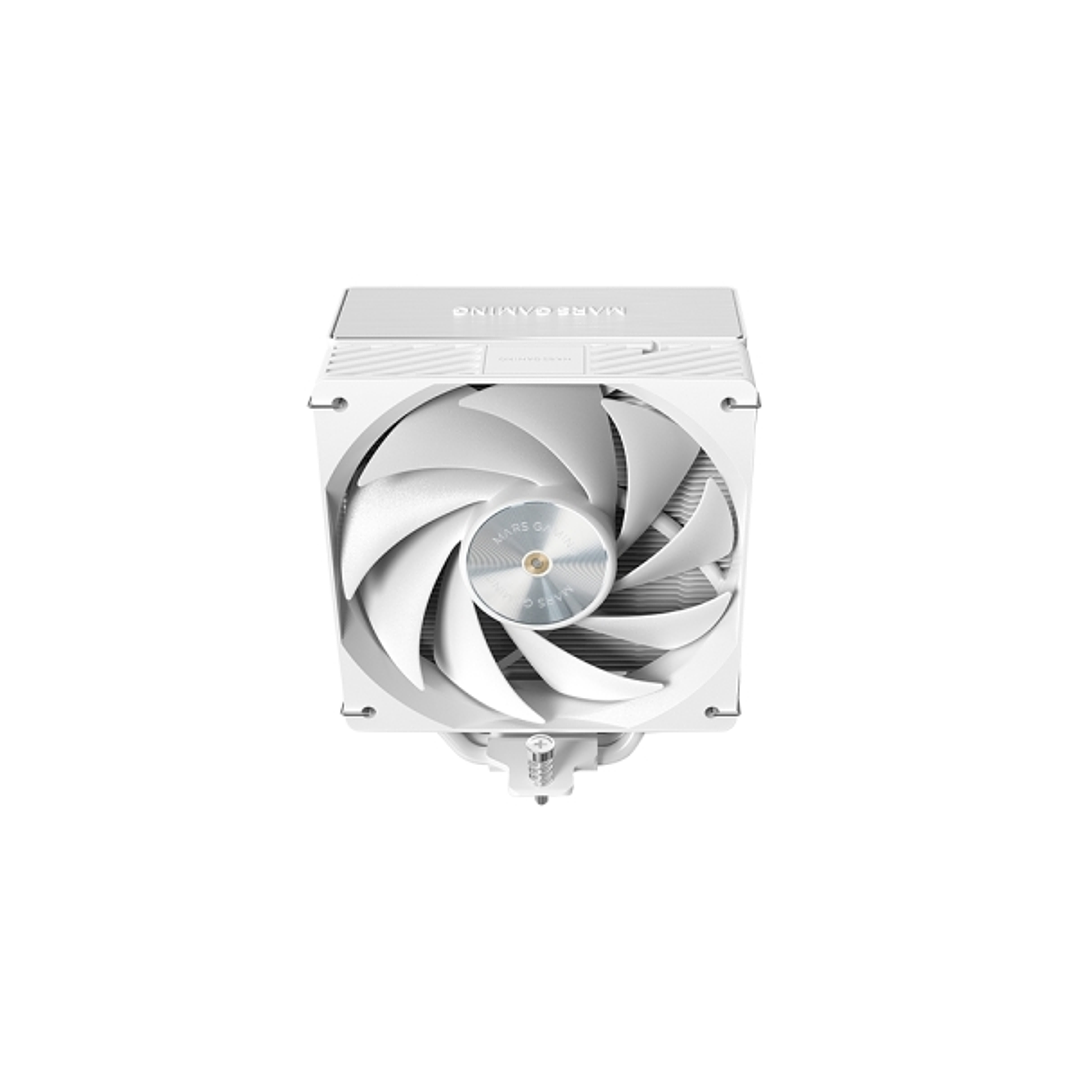 Mars Gaming MCPU-X5 Disipador CPU con 280W de Potencia - Ventilador PWM de 120mm - 5 Heatpipes HCT - Rendimiento Ultrasilencioso - Color Blanco 1