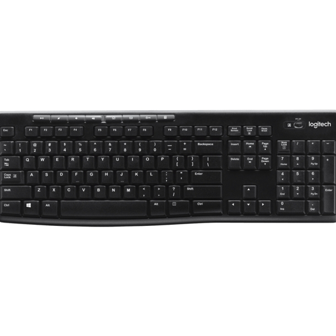 Logitech K270 Teclado Inalambrico USB Frances - Resistente a Salpicaduras - Teclas de Acceso Rapido 1