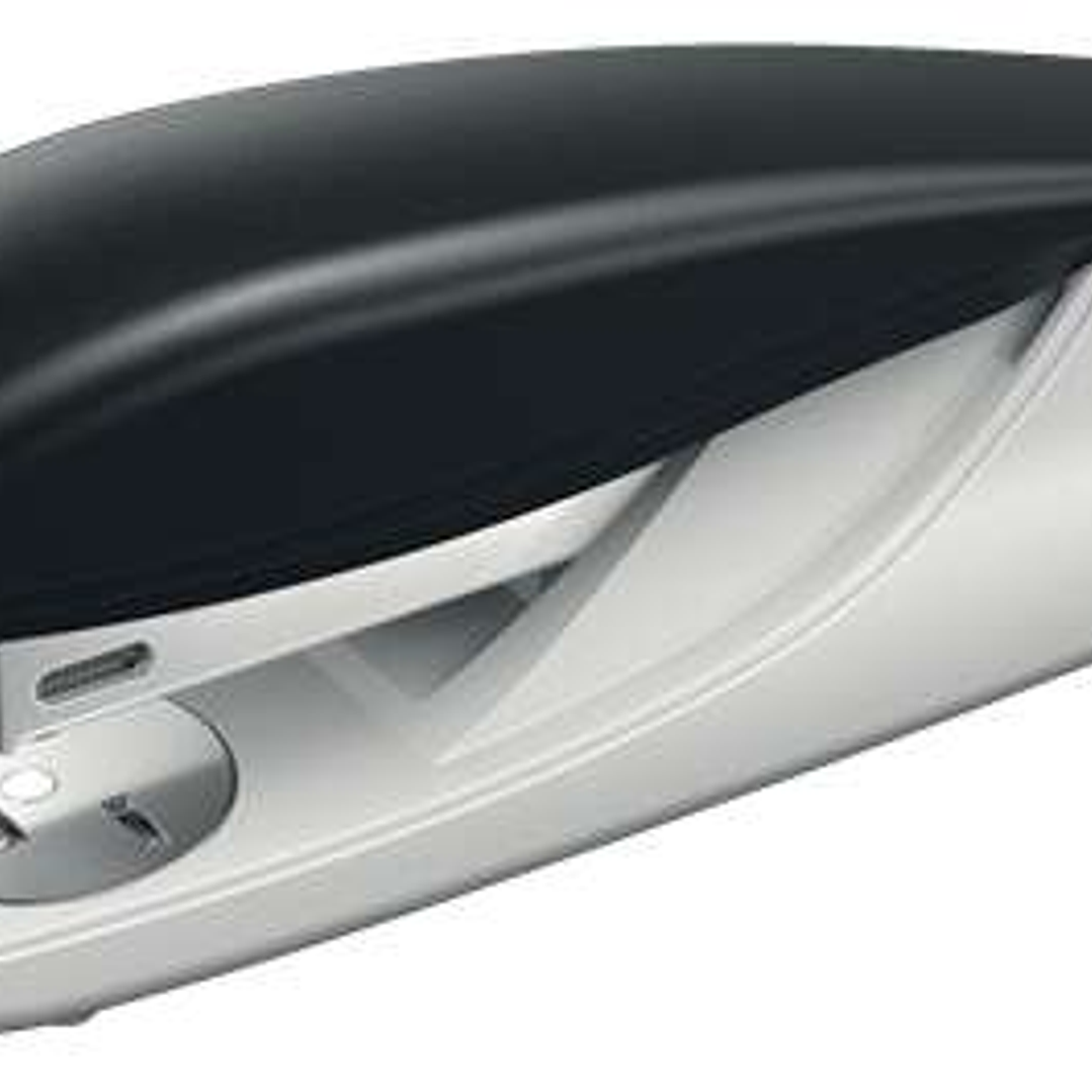 Petrus 235 Grapadora de Sobremesa - Grapa hasta 30 Hojas - Extraegrapas Integrado - Grapado Abierto y Cerrado - Color Negro 1