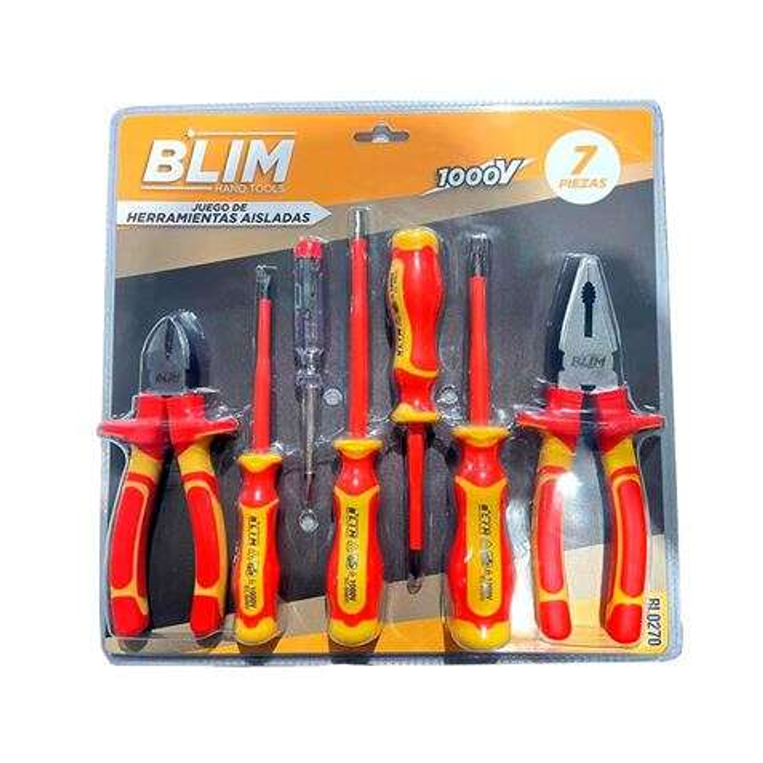 Blim Juego 7 pcs Herramientas Aisladas - 1000V 1