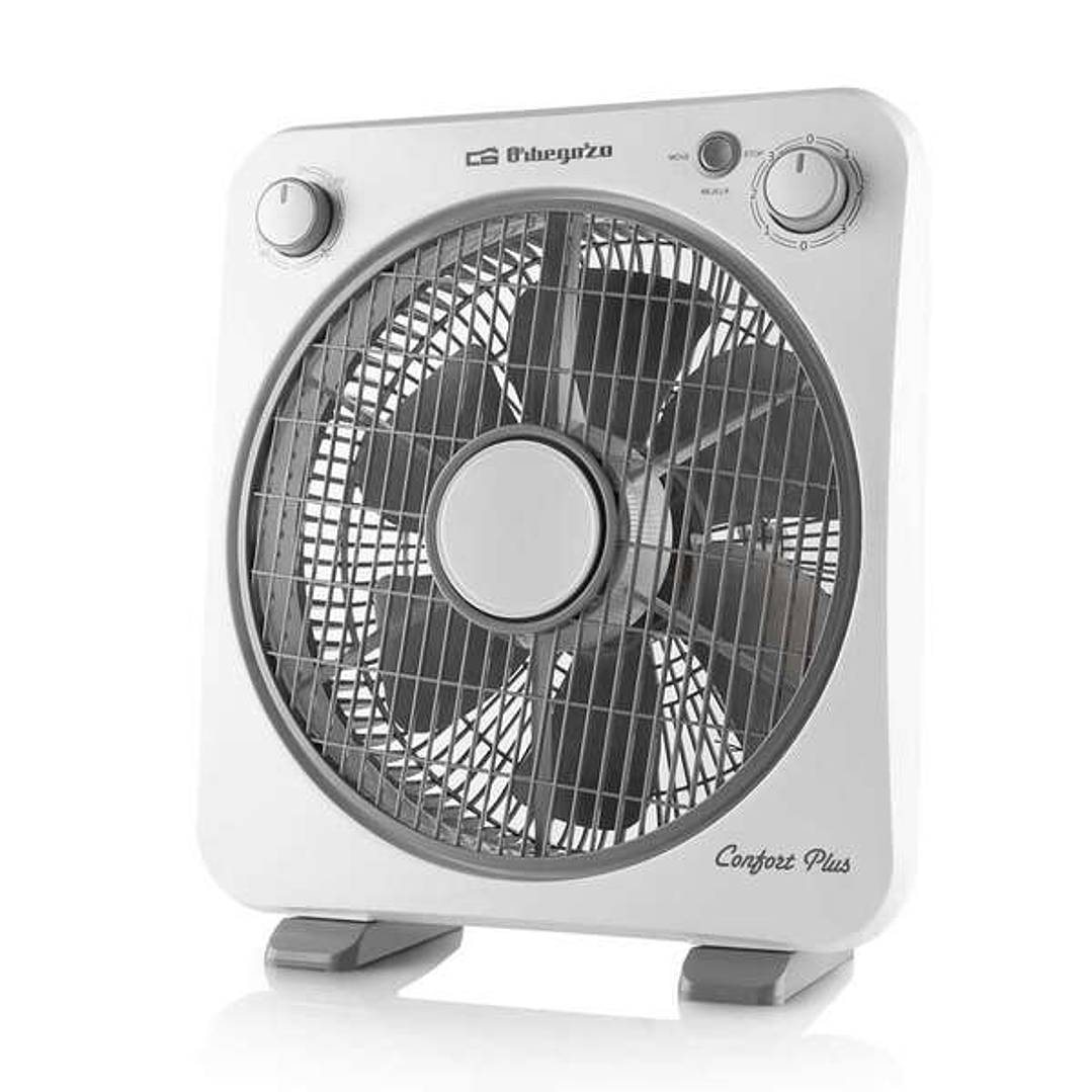 Orbegozo BF 0138 Ventilador Box Fan - Refresca y Ventila con Potencia y Silencio - Portatil y Practico - Temporizador de 60min 1