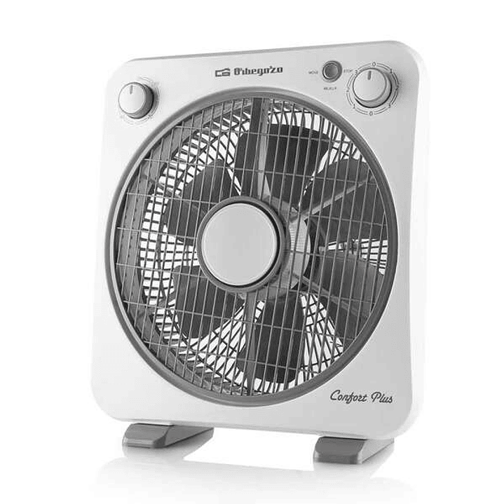 Orbegozo BF 0138 Ventilador Box Fan - Refresca y Ventila con Potencia y Silencio - Portatil y Practico - Temporizador de 60min 1