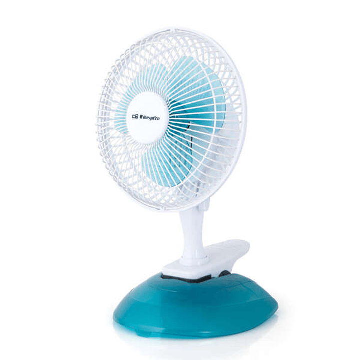 Orbegozo TF 0219 Ventilador 2 en 1 Practico y Seguro - Potencia de 8W - 2 Velocidades de Ventilacion - Tamaño de Aspas de 15cm - Rejilla de Proteccion 1