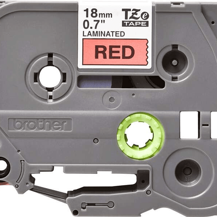Brother TZe441 Cinta Laminada Original de Etiquetas - Texto negro sobre fondo rojo - Ancho 18mm x 8 metros 1