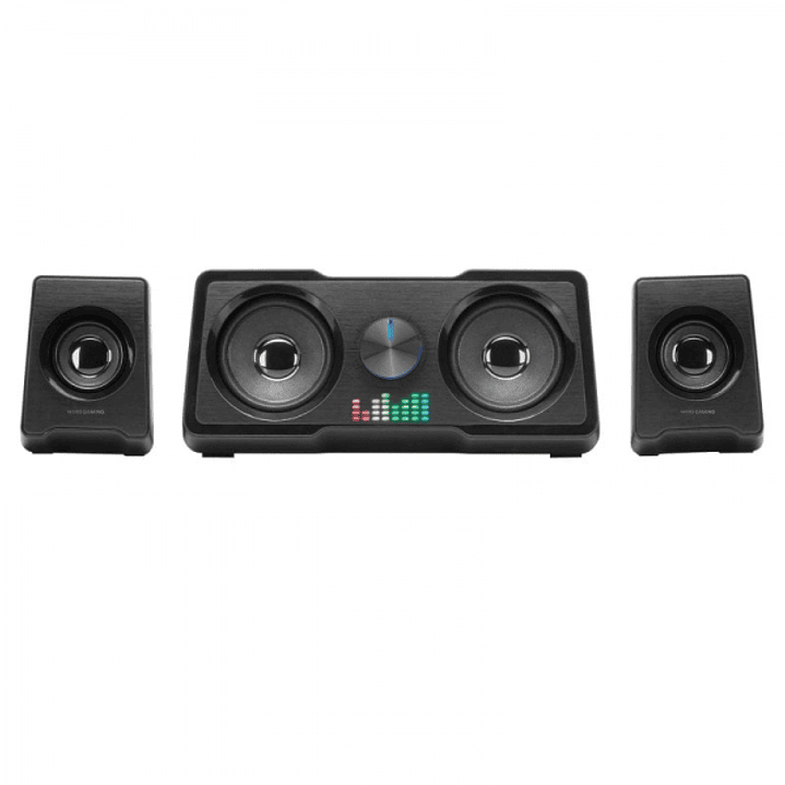 Mars Gaming MSX Sistema de Sonido - 35W Potencia - Sistema 2.2 con 4 Drivers - DSP Avanzado - RGB Flow - Conexion Jack Universal - Color Negro 1