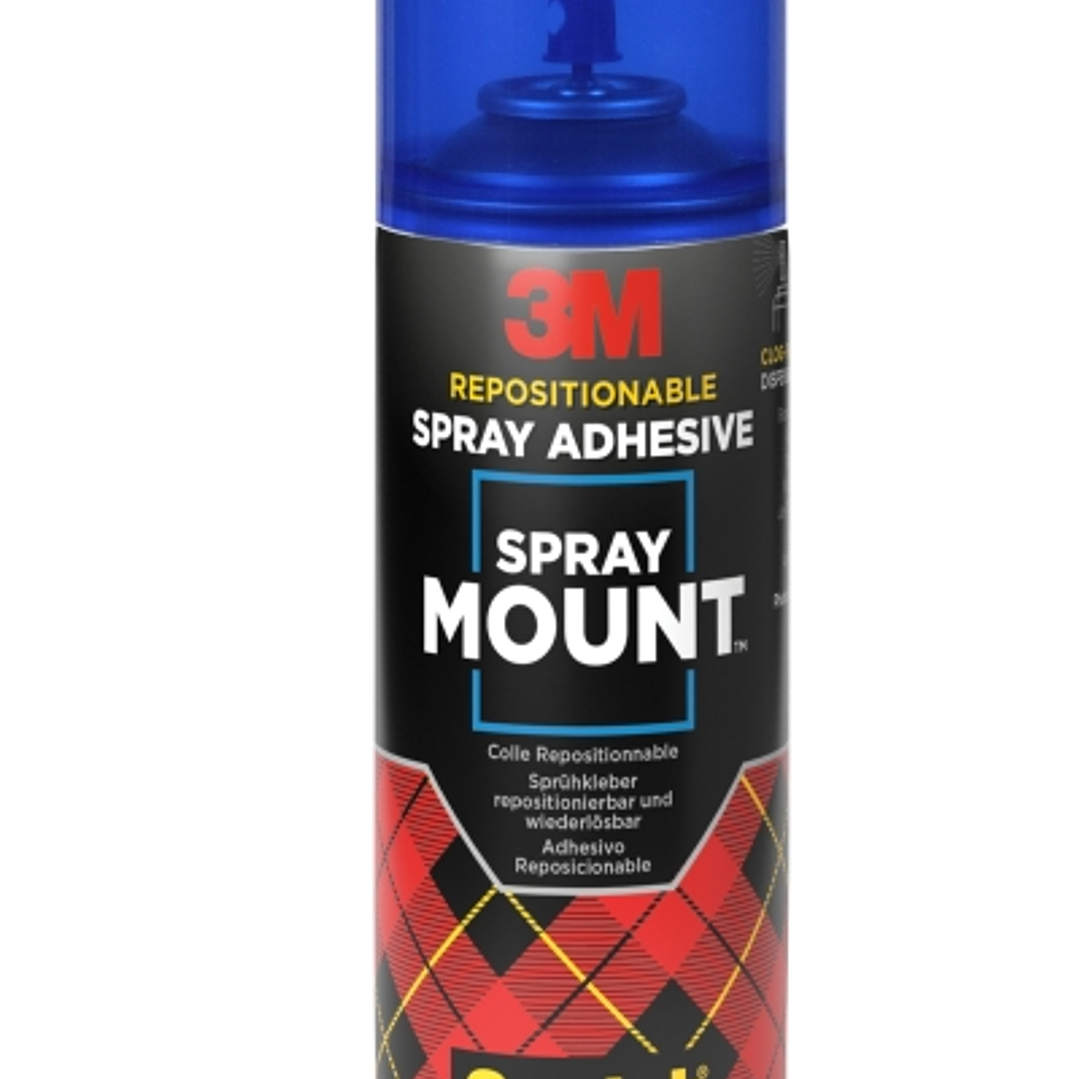Scotch Spraymount Adhesivo en Spray 400ml - Excelente Adherencia - Color Transparente 1