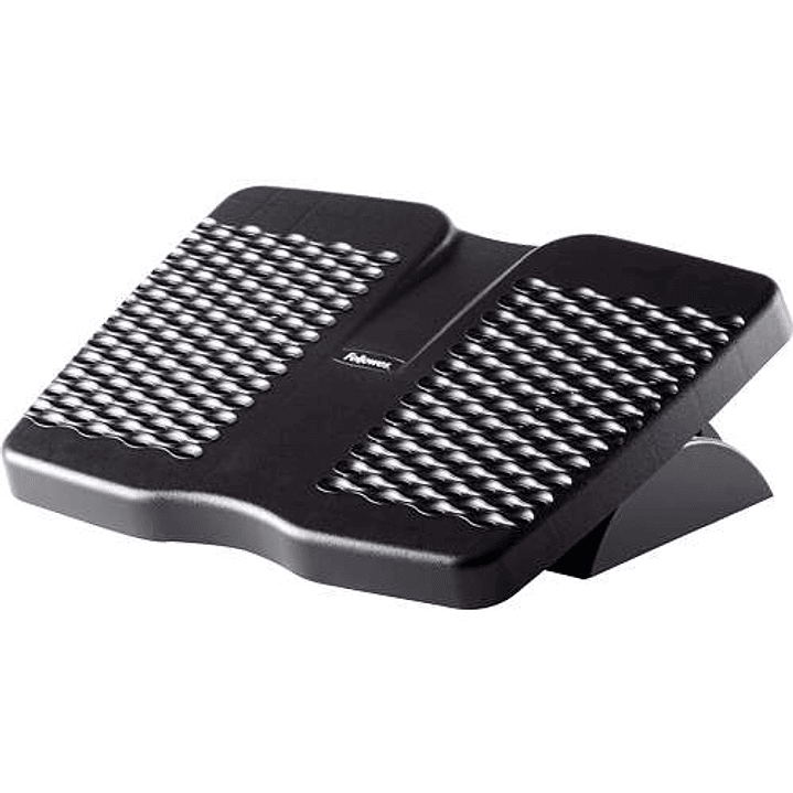 Fellowes Refresh Reposapies con Ventilacion 45.2x33cm - 2 Ajustes de Altura - Plataforma Deslizante - Color Negro 1