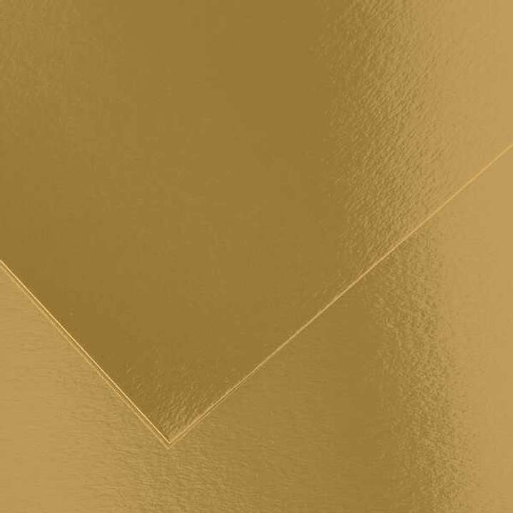 Canson Guarro Pack de 25 Cartulinas Iris de 185g - 50x65cm - Color Oro 1