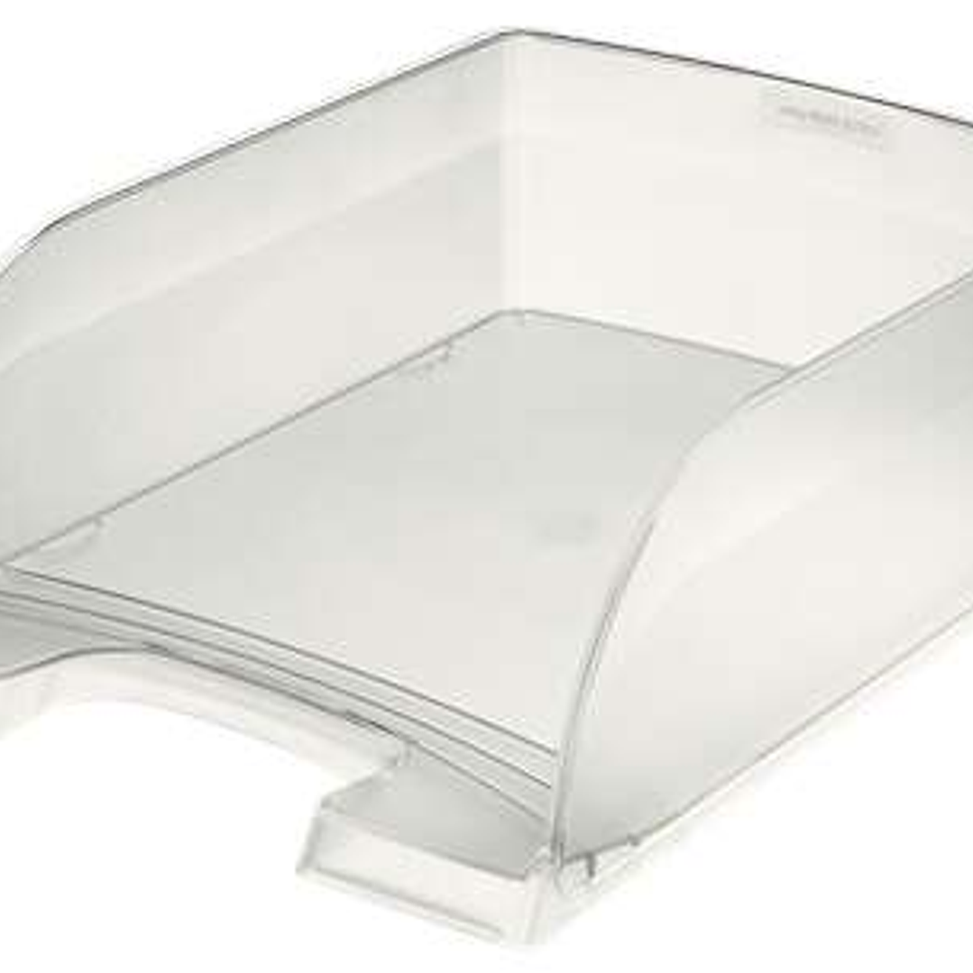 Leitz Plus Jumbo Bandeja Portadocumentos de Gran Capacidad - Formato Vertical A4 - Hasta 8uds Apilables - Color Translucido 1