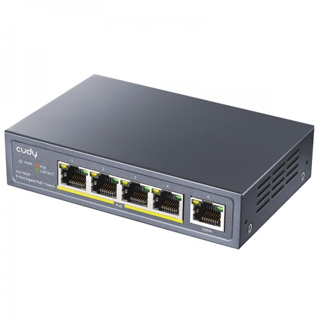 Cudy GS1005P Switch Gigabit PoE+ de 5 Puertos 1