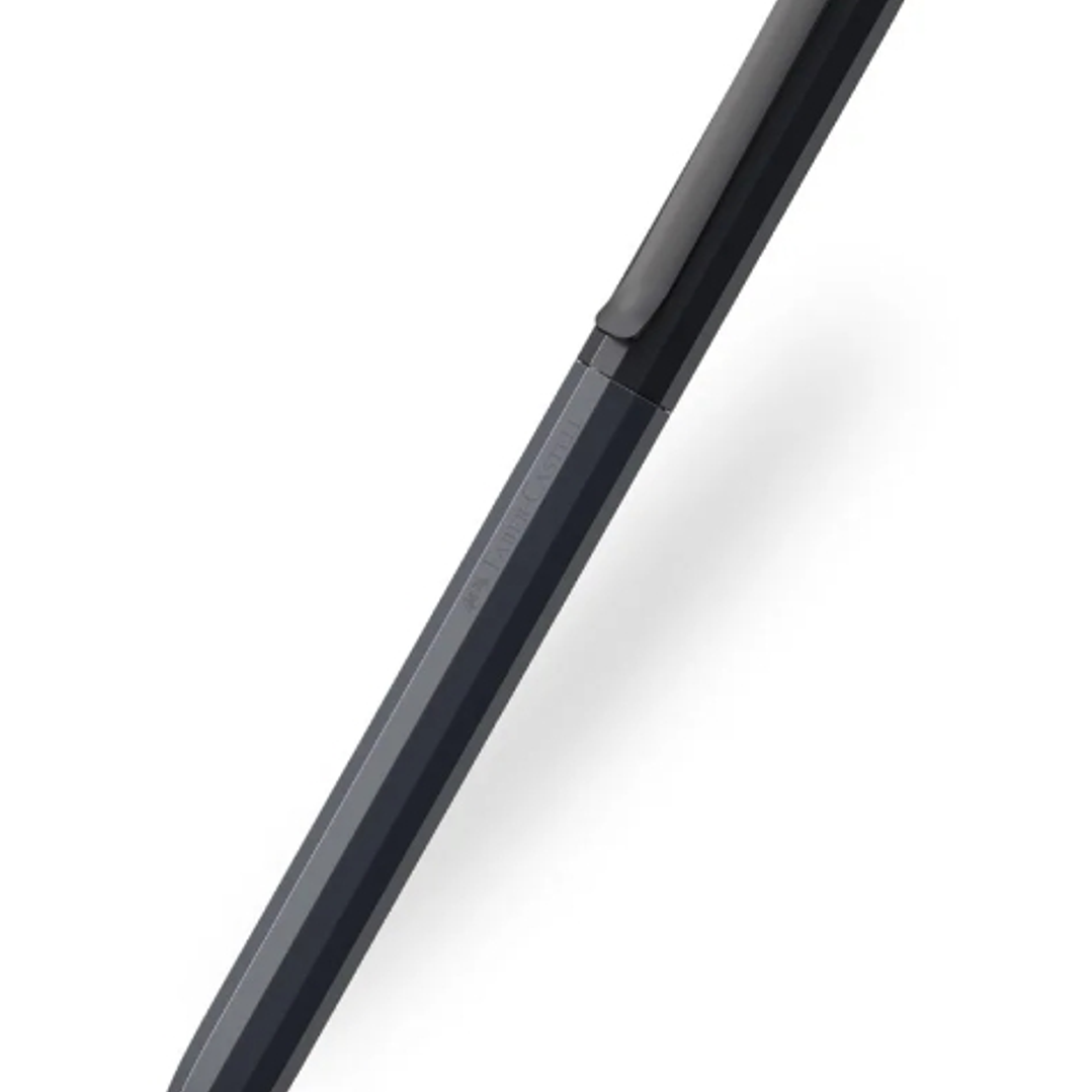 Faber-Castell Avori Boligrafo de Mecanismo Giratorio XB - 92% de Plastico Reciclado - Clip Metalico Solido - Color Negro 1