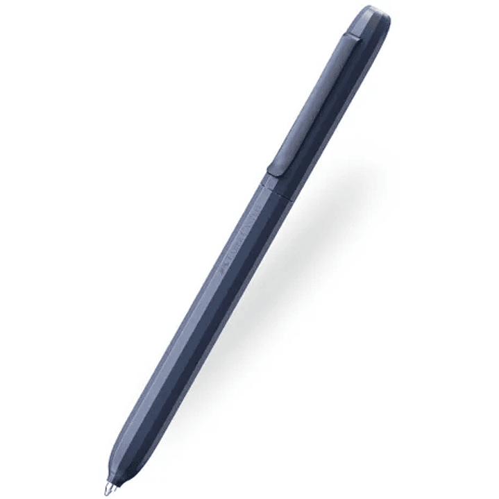 Faber-Castell Avori Boligrafo de Mecanismo Giratorio XB - 92% de Plastico Reciclado - Clip Metalico Solido - Color Azul Noche 1