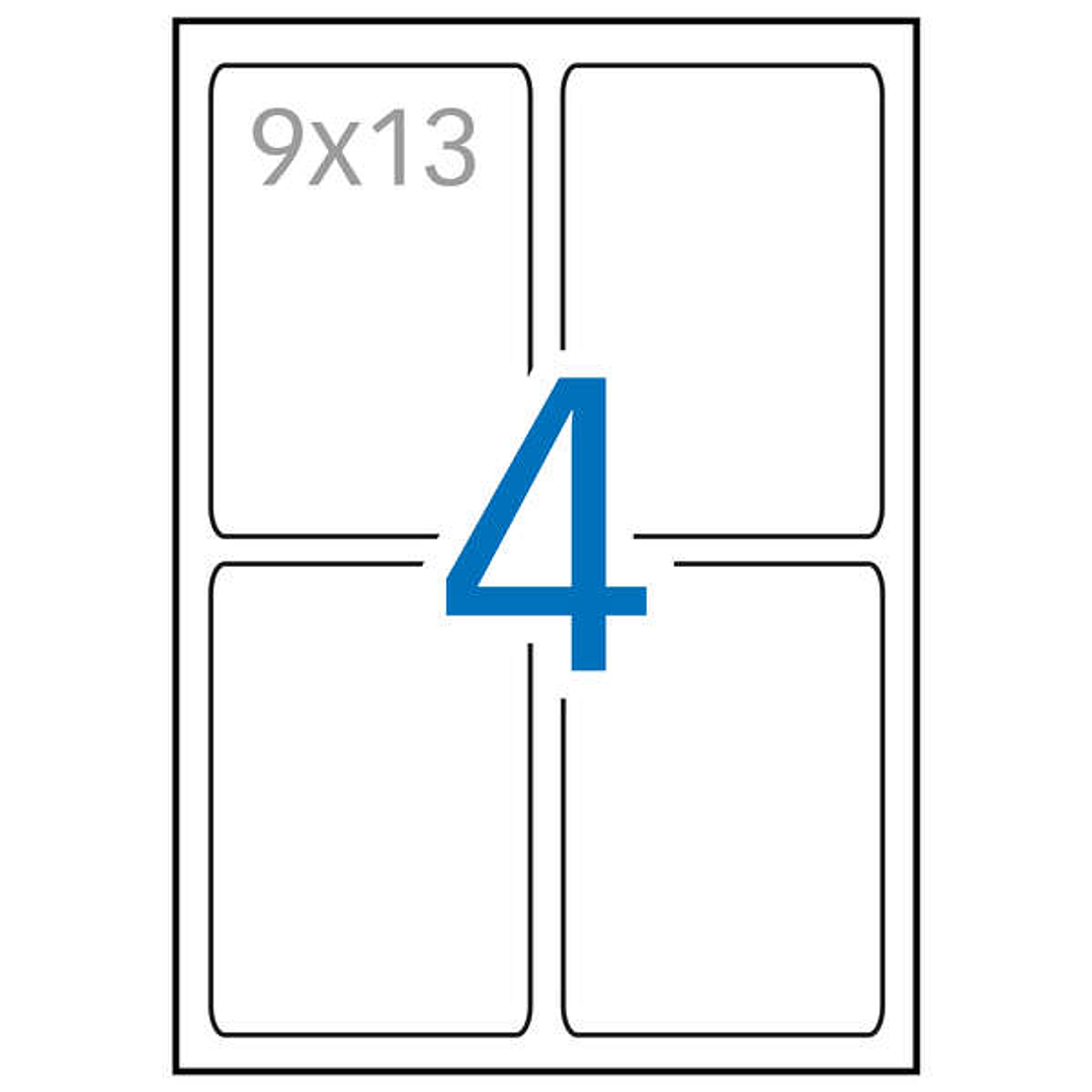 Apli Etiquetas Blancas Calidad Foto 88.9 x 127.0mm 10 Hojas 1