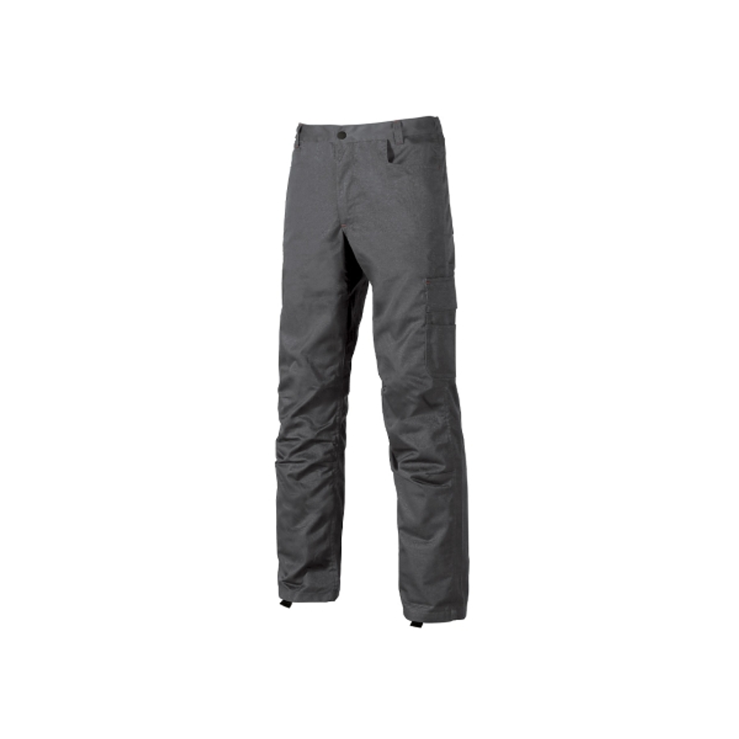 Upower Alfa Pantalon de Trabajo con Multiples Bolsillos - Talla 44 - Porta Martillo, Bolsillos para Rodilleras, Cintura Elastica, Proteccion DPI1 - Co 1