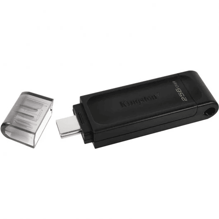 Kingston DataTraveler 70 Memoria USB-C 3.2 Gen 1 256GB - Con Tapa - Color Negro (Pendrive) 1