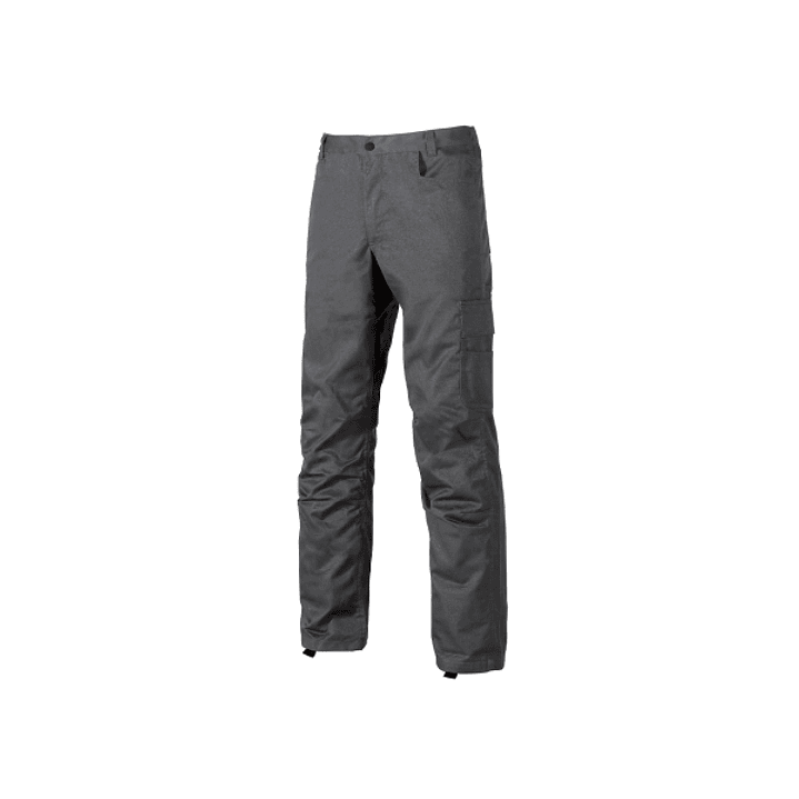 Upower Alfa Pantalon de Trabajo con Multiples Bolsillos - Talla 52 - Porta Martillo, Bolsillos para Rodilleras, Cintura Elastica, Proteccion DPI1 - Co 1