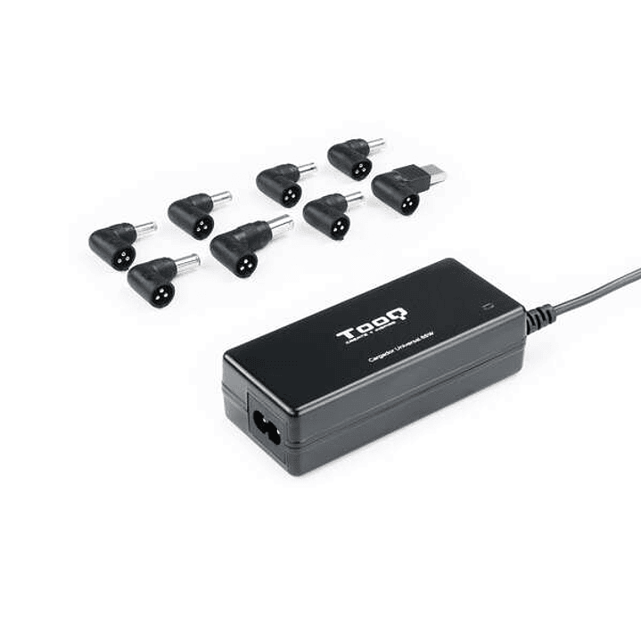 Tooq Cargador Universal Automatico para Portatil 65W - USB - 8 Adaptadores - Voltaje 18.5-20V 1