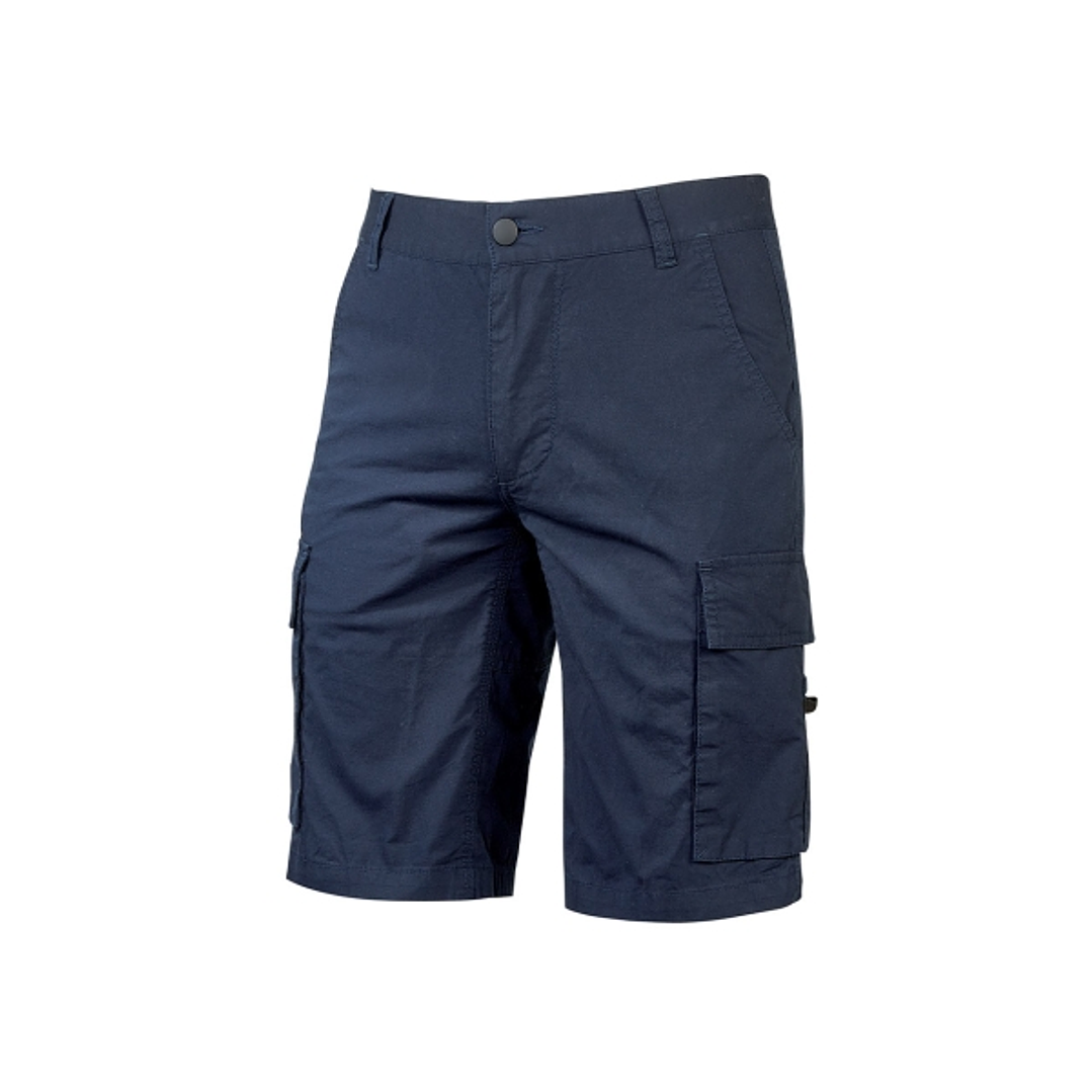 Upower Summer Bermuda Cargo Algodon Elastico - Talla L - Ajuste Slim-Fit, Bolsillos Multifuncionales, Triple Costura, Boton Antiarañazos, Proteccion D 1