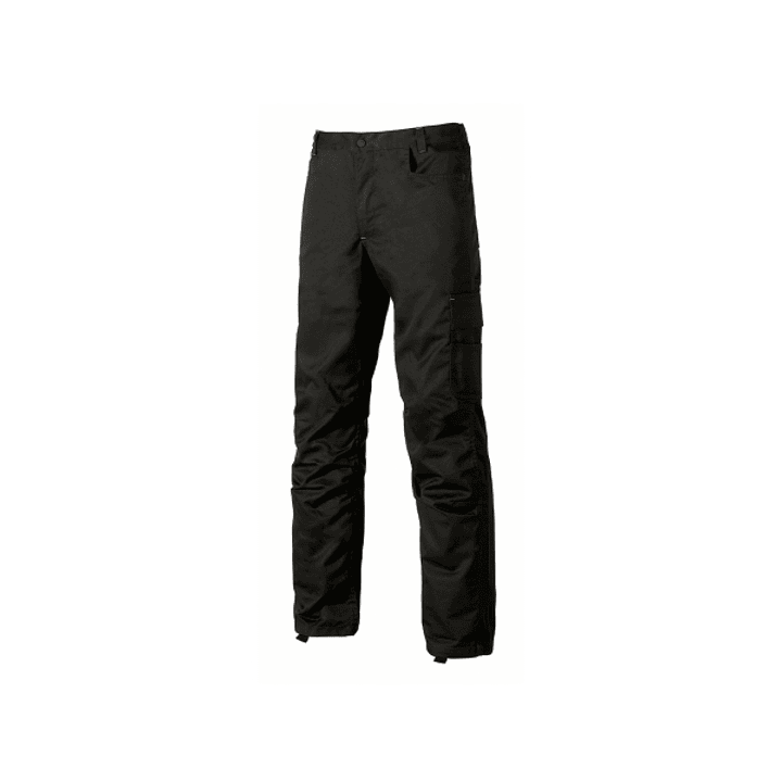 Upower Alfa Pantalon de Trabajo con Multiples Bolsillos - Talla 48 - Porta Martillo, Bolsillos para Rodilleras, Cintura Elastica, Proteccion DPI1 - Co 1