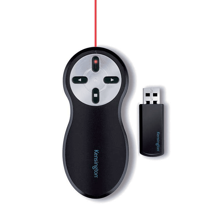 Kensington Presentador Inalambrico con Laser Rojo - Alcance de 20 Metros - Almacenamiento Interno USB - Negro 1