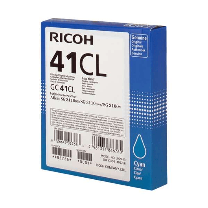 Ricoh GC41CL Cyan Cartucho de Gel Original - 405766 1