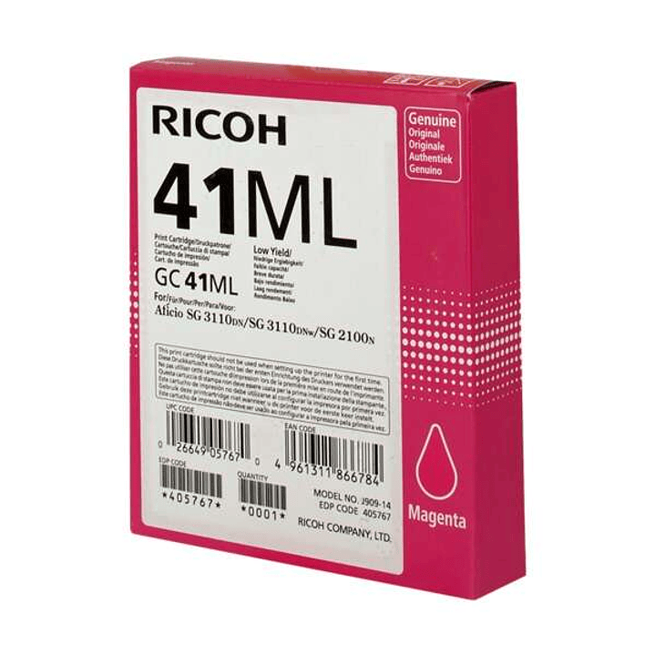 Ricoh GC41ML Magenta Cartucho de Gel Original - 405767 1