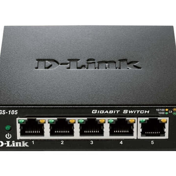D-Link Switch 5 Puertos Gigabit 10/100/1000 Mbps 1