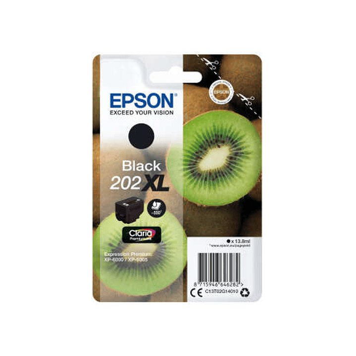 Epson 202XL Negro Cartucho de Tinta Original - C13T02G14010 1