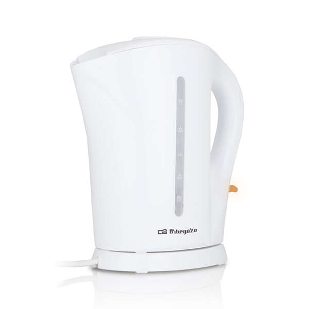 Orbegozo KT 6003 Hervidor de Agua Rapida Ebullicion y Libre de BPA - Capacidad 1.7 Litros - Tapa Abatible - Resistencia Sumergida - Desconexion Automa 1