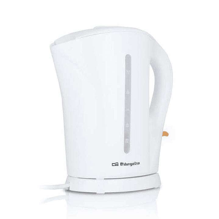 Orbegozo KT 6003 Hervidor de Agua Rapida Ebullicion y Libre de BPA - Capacidad 1.7 Litros - Tapa Abatible - Resistencia Sumergida - Desconexion Automa 1