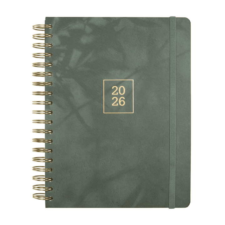 Finocam Optimal Agenda de Espiral Internacional - Anual 2026 - Planificador - Cierre de Goma - Formato B5 - 176x250mm - Semana Vista Horizontal - Colo 1