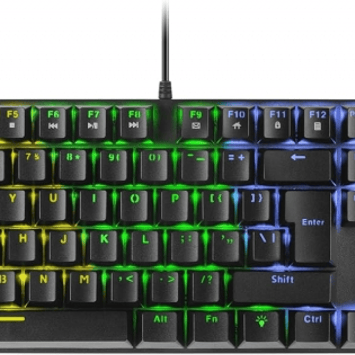 Mars Gaming MK422 Teclado Gaming Mecanico - Iluminacion RGB 12 Efectos - Teclas Doble Inyeccion - Switches Antipolvo - Anti-Ghosting Avanzado - Multip 1
