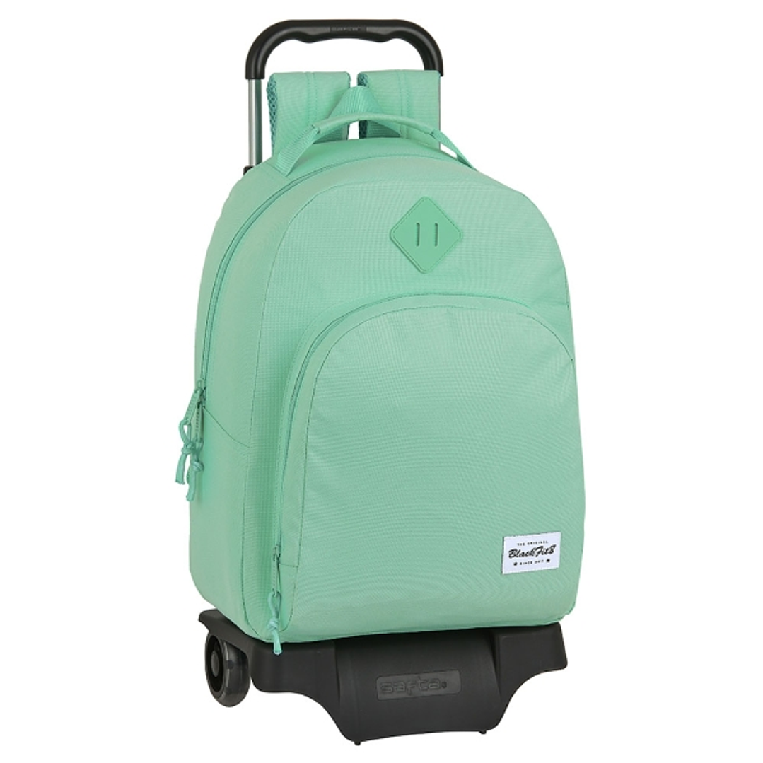 Safta Blackfit8 Mochila con Carro - Bolsillo Frontal - Doble Tirador - Hombreras Acolchadas - Asa Forrada - Mochila Extraible - 20.1L - 320x150x420mm  1