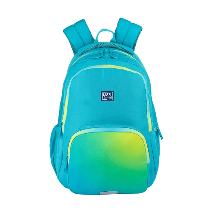 Oxford Gradient Mochila Escolar 25L - 3 Compartimentos y 11 Bolsillos - Espalda Ergonomica Transpirable - Asas Acolchadas y Ajustables - Bolsillo Late 1