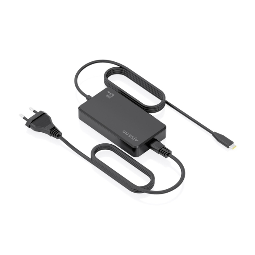 Aisens Cargador de Portatil GaN USB-C/PD 65W - Cable de 1.80m - Color Negro 1