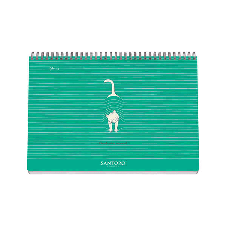 Dohe Santoro Felines Planificador Perpetuo Espiral Wireo Tapa Semirigida - Encuadernacion Horizontal Tamaño A4 - Interior Semana Vista 64 Hojas - Hoja 1