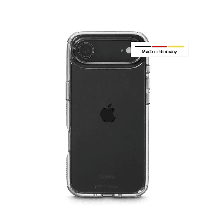 Hama Extreme Protect Funda para iPhone Air - Antideslizante - Policarbonato - Proteccion D3O - Bordes Elevados - Color Transparente 1
