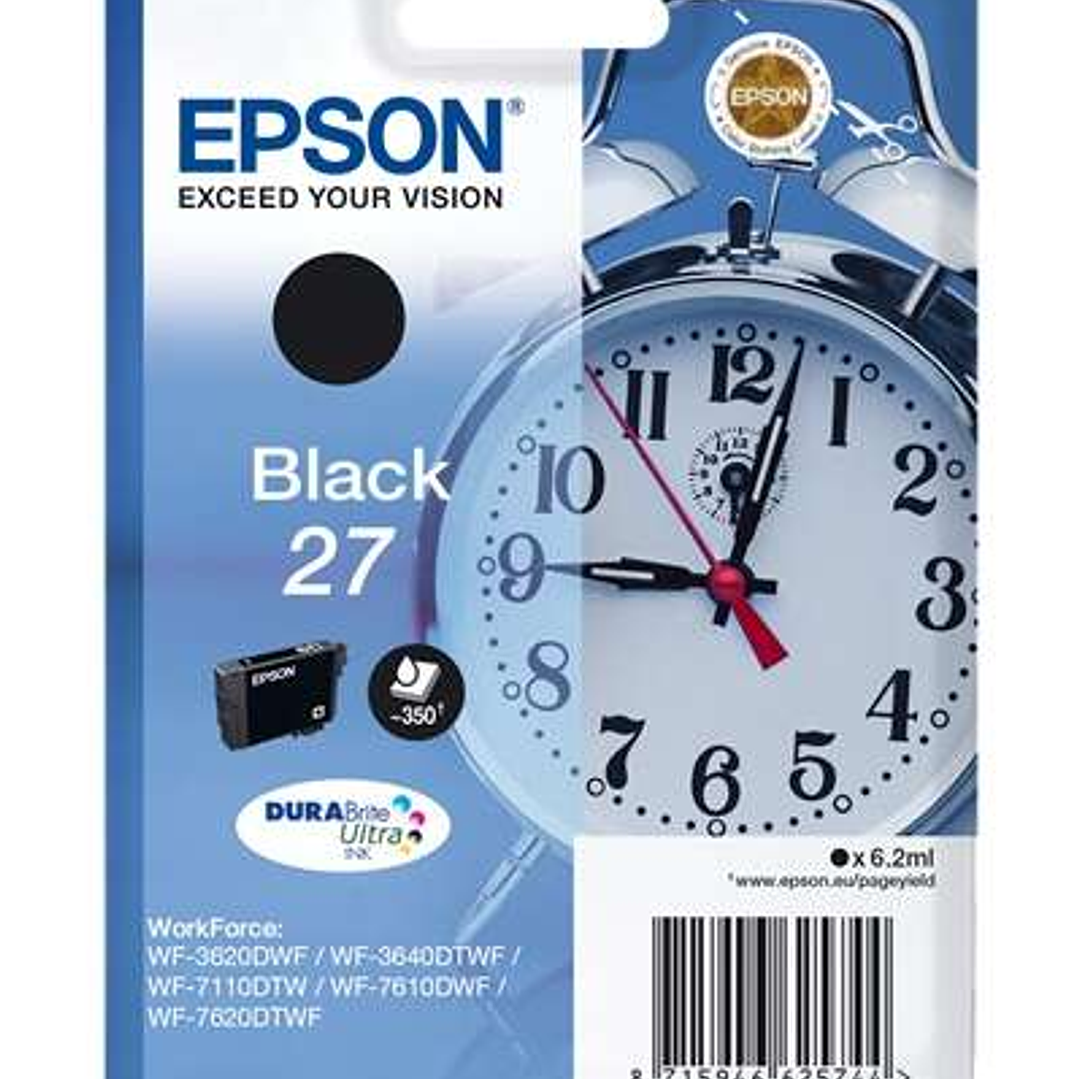 Epson T2701 (27) Negro Cartucho de Tinta Original - C13T27014012 1