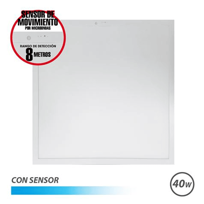 Elbat Panel LED 60x60 40W - 4600Lm - Luz Fria - con Sensor - Color Blanco 1