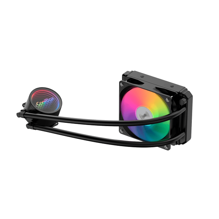 Coolbox Infinite Liquid120 Kit de Refrigeracion Liquida - ARGB - TDP 180W - Compatibilidad Universal - Color Negro 1