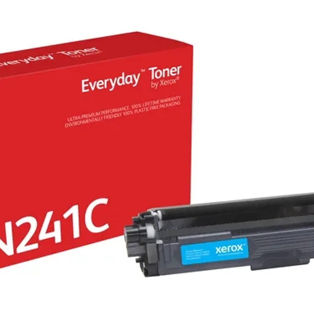 Xerox Everyday Brother TN241/TN242 Cyan Cartucho de Toner Generico - Reemplaza TN241C/TN242C 1