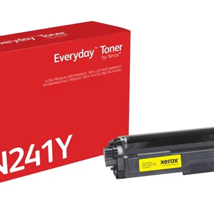 Xerox Everyday Brother TN241/TN242 Amarillo Cartucho de Toner Generico - Reemplaza TN241Y/TN242Y 1