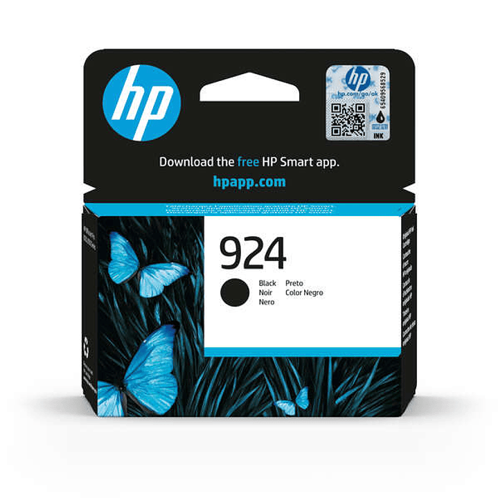 HP 924 Negro Cartucho de Tinta Original - 4K0U6NE 1