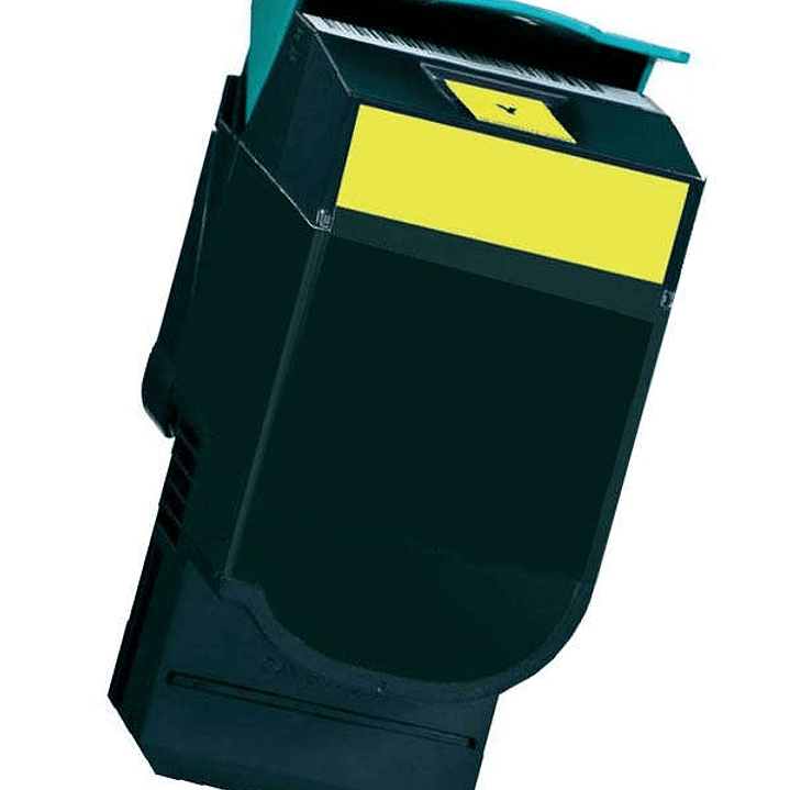 Lexmark CX410/CX510 Amarillo Cartucho de Toner Generico - Reemplaza 80C2HY0/80C2HYE/802HY 1