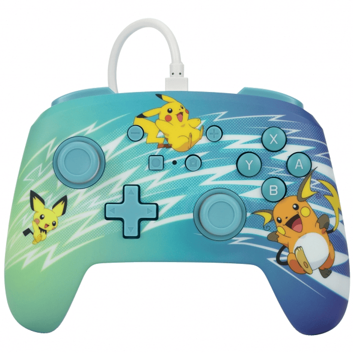 PowerA Mando con Cable Enhanced para Nintendo Switch - Pikachu Evolution 1