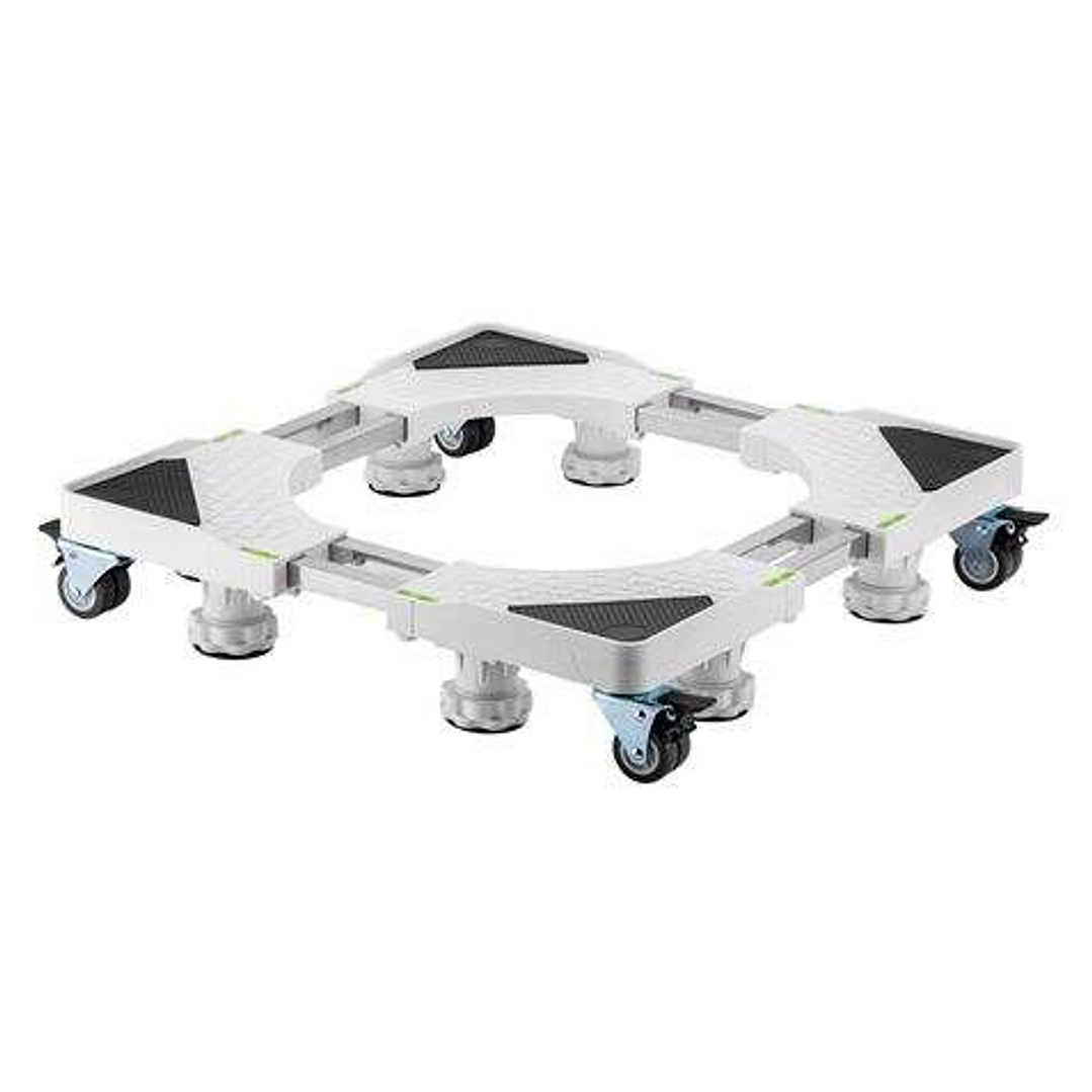 Cromad Soporte/Base Ajustable Serie PRO con Ruedas para Nevera y Lavadoras - Color Blanco 1