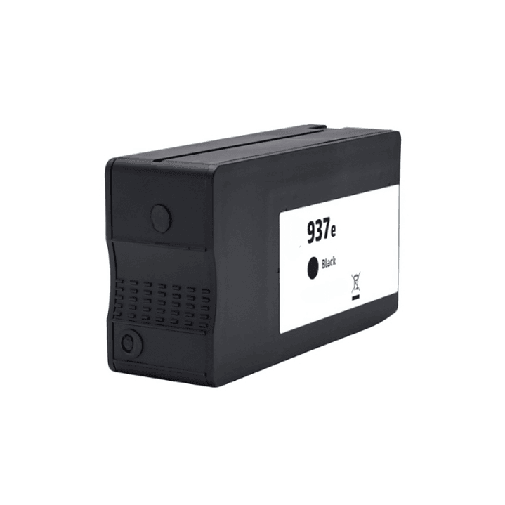 Generico HP 937e XL Negro Cartucho de Tinta Pigmentada - Reemplaza 4S6W9NE/4S6W5NE (Chip reforzado contra actualizaciones) 1