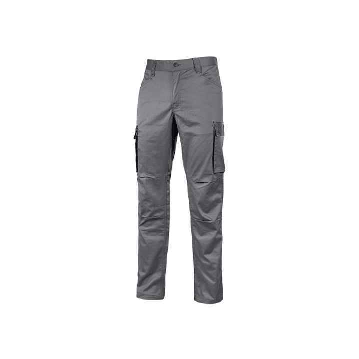 Upower Crazy Pantalones Cargo Stretch - Talla S - Bolsillos Multifuncionales, Refuerzo Poli-Oxford, Detalles Reflectantes, Cinturilla Elastica, Rodill 1