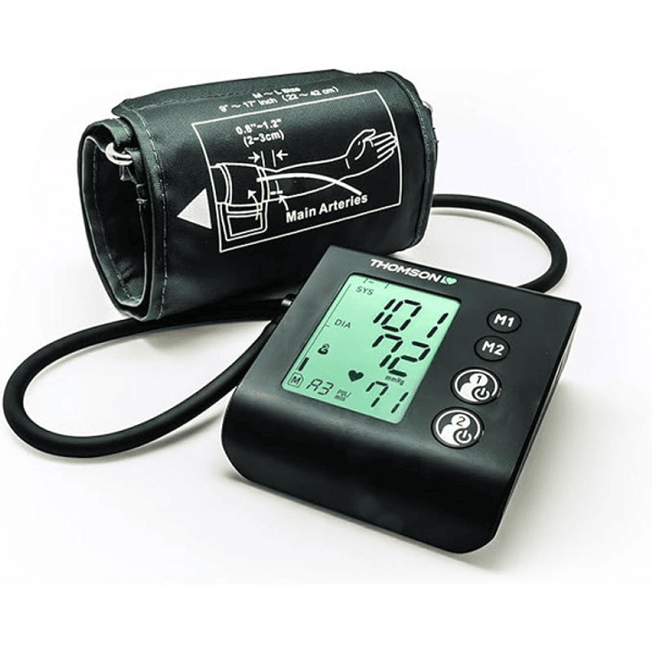 Thomson Cardio A7 Tensiometro de Brazo - Deteccion Arritmia - Memoria 100 Lecturas - 2 Usuarios - Color Negro 1