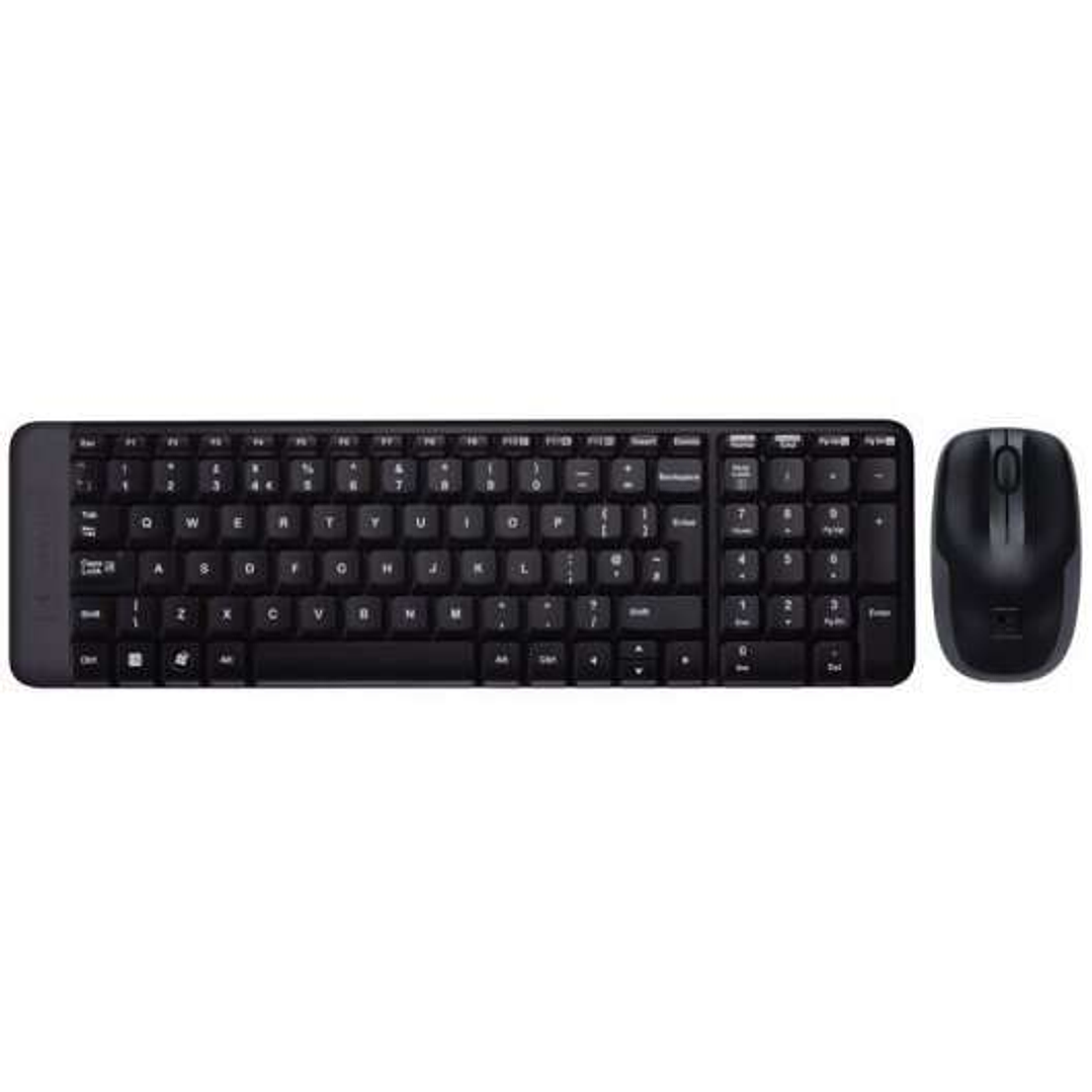 Logitech MK220 Pack Inalambrico Teclado K220 + Raton M150 3 Botones - Uso Ambidiestro - Portugues 1